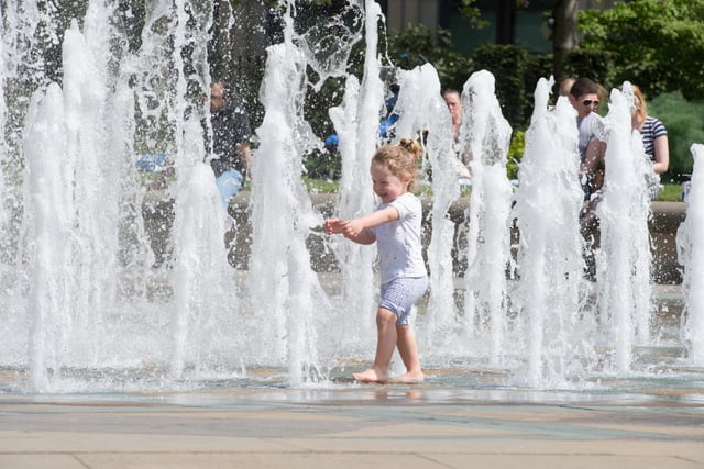 It's not in the same place, of course, but the new Goodwin Fountain in the Peace Gardens has always been a favourite with youngsters