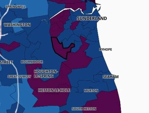These are the areas in Sunderland with the highest Covid case rates