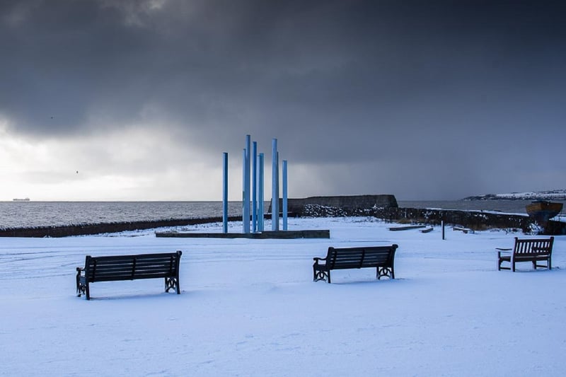 Dysart's distinctive artwork adds colour against a backdrop of darkened skies (Picture: Ronnie Walker)