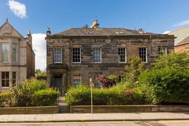 The six bedroom family home sits in the picturesque Inverleith.