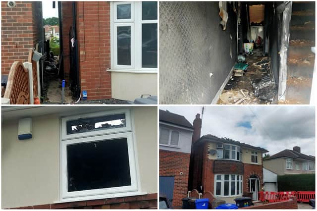 Photos show the devastation caused to a house in Old Park Road in Greenhill following an unconfirmed 'explosion' on July 13.