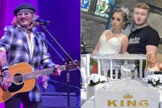 Stories about Johnny Depp at Sheffield City Hall, a young couple's wedding outfits and a 37-ton headstone for William Collins were among The Star's most-read articles of 2022