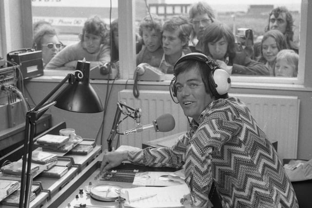 Radio DJ Tony Blackburn was pictured at Milburns in Sunderland  in June 1973. He was the winner of the first ever series of I'm A Celebrity.