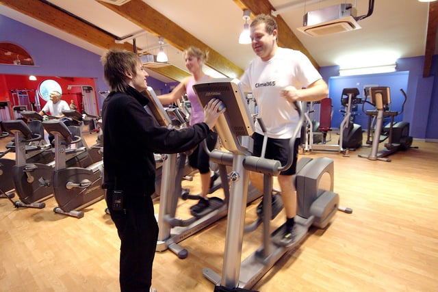 Daniel Barkes inducts new users at Blidworth Community Leisure Centre in 2009