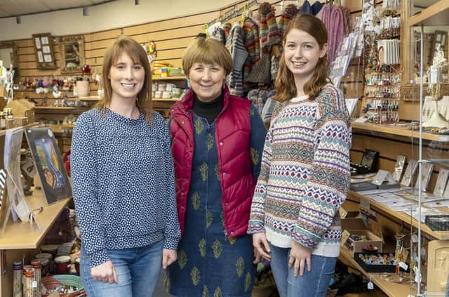 Good Taste-The Sheffield Fair Trade Shop is celebrating its fifth birthday. L-R Lucy Morley,  Jenny Coleman and student volunteer Jasmine French. Picture Scott Merrylees
