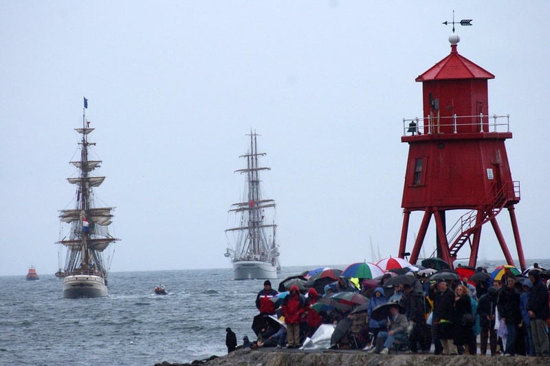The Tall Ships were pictured leaving the Tyne in 2005, but were you there to see them off?