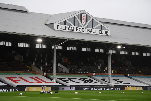 Craven Cottage capacity: 25,700 - One metre adjusted capacity, lower limit: 6,990
