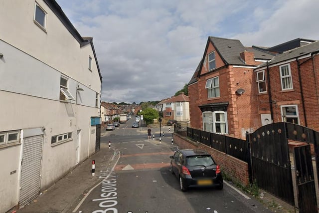 The joint fifth-highest number of reports of antisocial behaviour in Sheffield in January 2023 were made in connection with incidents that took place on or near Bolsover Rd East, Fir Vale with 4