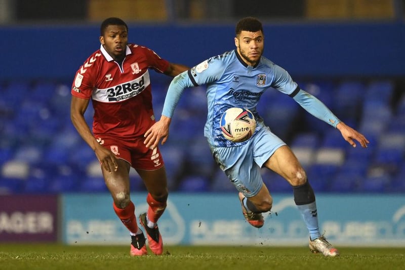 Another player who will be available on a free transfer this summer after he was released by Coventry. Biamou, 30, may not be a first-choice striker for Boro but could be a useful back-up. Sky Blues fans were certainly disappointed to see him leave after four seasons at the club.