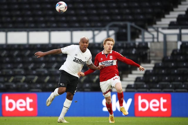 Wisdom spent four years at Pride Park making over 100 appearances for the Rams following his move from Liverpool in 2017. Given Boro’s issues at fullback in recent weeks Wisdom, who has also had spells with West Bromwich Albion and Norwich City, would be seen as a smart move for the Boro boss and at just 28-years-old there remains a number of years service in the England fullback to the point he may even be considered a regular starter at the Riverside. (Photo by Mark Thompson/Getty Images)