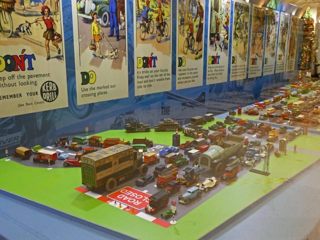 Model cars and posters from all eras are on display at the Motoring in Miniature - On Tour exhibition at the Cascades Shopping Centre.