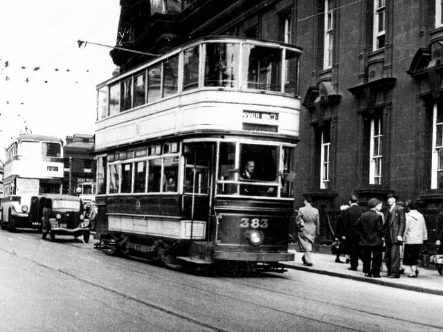 Car No 380 in Flat Street in September 1955