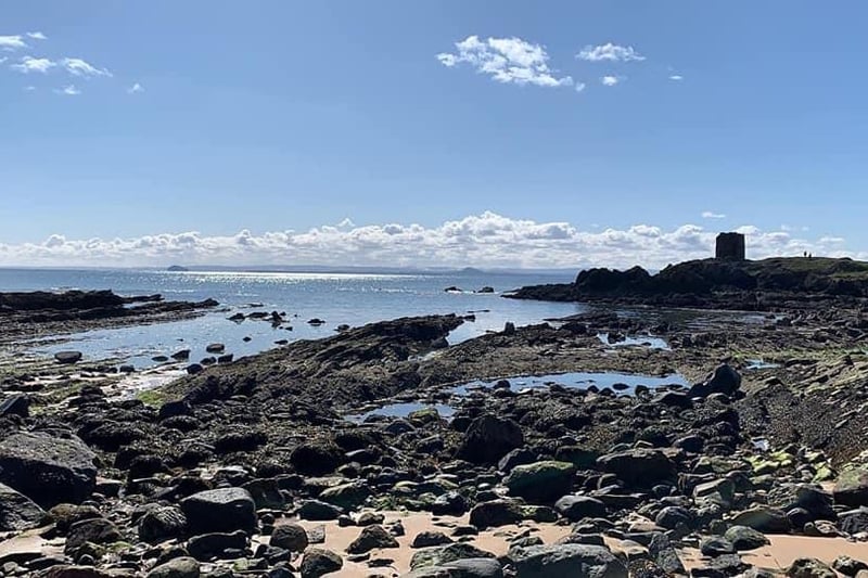 Alistair Wood shared this picture of the beach at Elie, with Lady's Tower in the background.