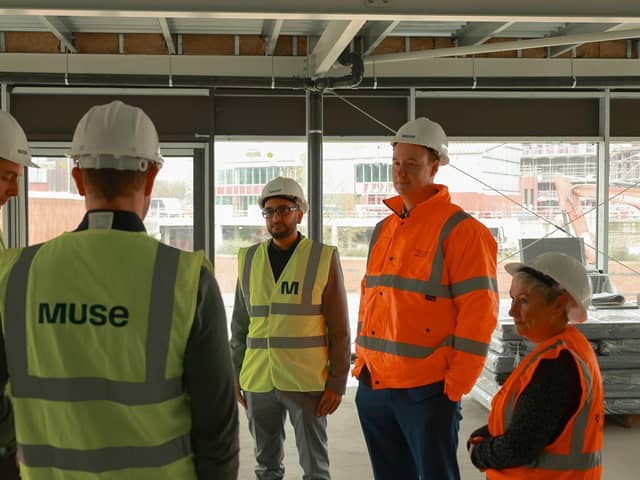 Rotherham Council, Muse And Thistle Head To Forge Island For A Site Visit.