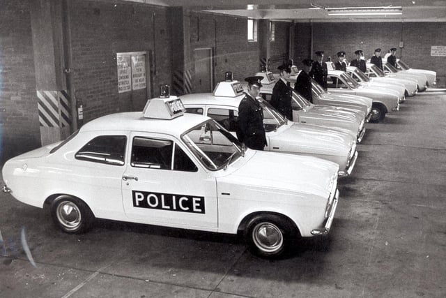 New Panda cars for Sheffield and Rotherham Police in June 1971