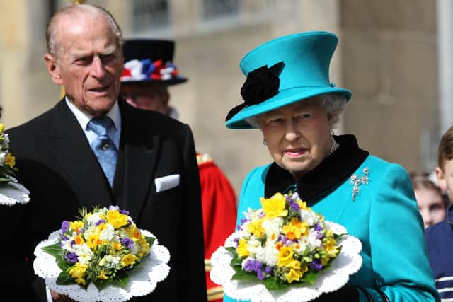Her Majesty The Queen and His Royal Highness The Duke of Edinburgh attended the Royal Maundy Service at Sheffield Cathedral on Thursday 2nd April 2015.