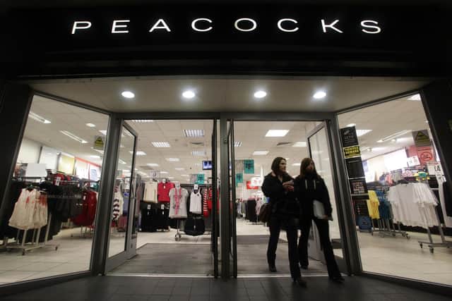 Collapsed fashion chain Peacocks has been bought out of administration by a senior executive with backing from a consortium of international investors, saving 200 stores and 2,000 jobs, it has been announced. Issue date: Tuesday April 6, 2021. PA Photo. See PA story Finance and Economy . Photo credit should read: Yui Mok/PA Wire