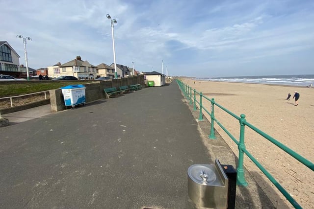 At the seafront at Seaburn it looks like people pretty much stayed away