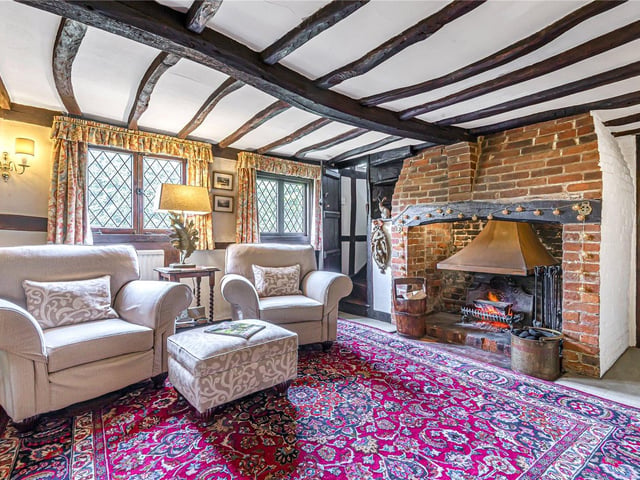 This three bedroom Grade II listed thatched cottage in Nether Wallop is on the market for £900,000. It is listed by Fine and Country.