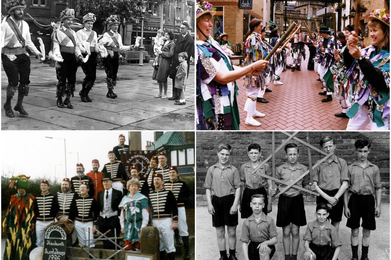 Morris and sword dancers over the years