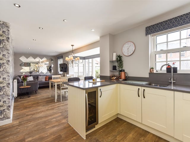 This 'exceptional' four bedroom house has gone on sale in Pakenham Road, Waterlooville for offers in excess of £550,000. It is listed by Castles.