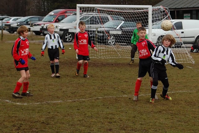 Action from Buxton JFC Rhinos U10s' 5-1 defeat by ADASC.