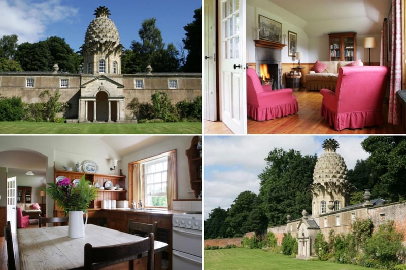 One of Scotland's most playful and eccentric historical buildings, The Pineapple is a former summer house built in 1761 by John Murray, Earl of Dunmore, and is thought to have been a belated wedding present to his wife. With two bedrooms and a private garden you can rent it from £240 for four nights.
