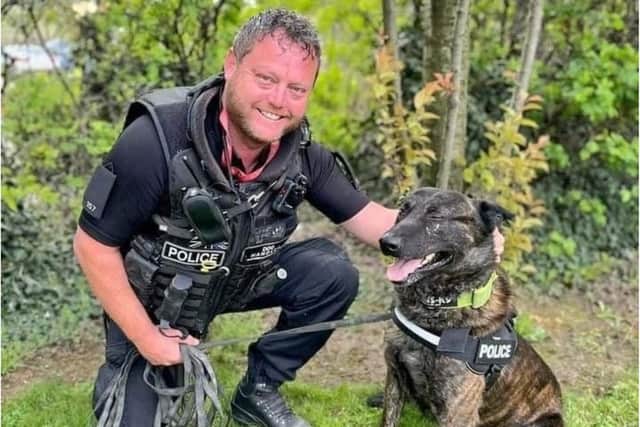 PC Terry Davidson and Benson have been praised for their bravery