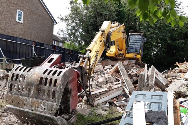 The scene today at Chandos Crescent, following the demolition of the house where murderer Damien Bendall killed four people