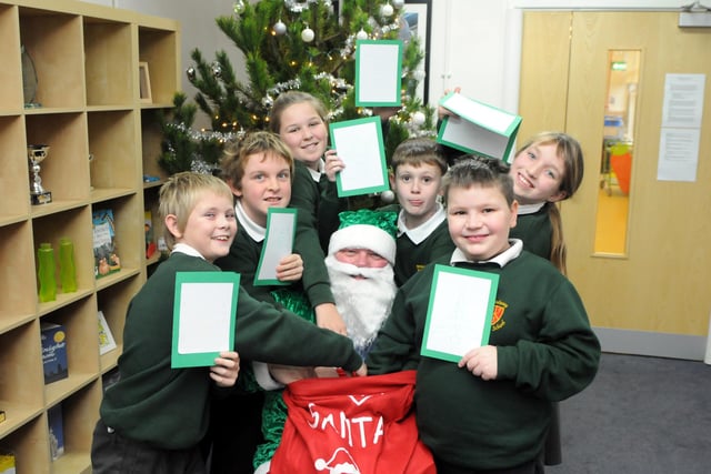 An excellent eco scene from 2012 as these Broadway Junior School pupils get to meet Stagecoach North East's Green Santa. Remember this?