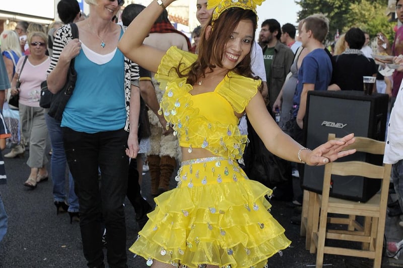 Renoo Ockendon dances to the music of Albert Road as thousands of people flock to Love Albert Road Day in 2008.