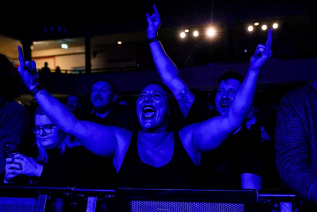 Music fans had the best time at the gig.