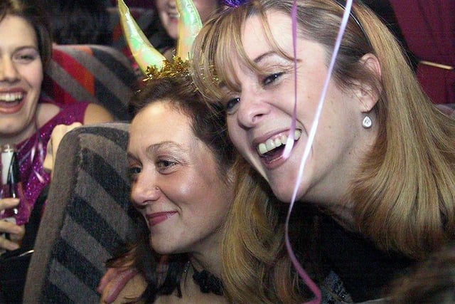 Girls out to party in Sheffield on the South Yorkshire Pub Tour, December 2002