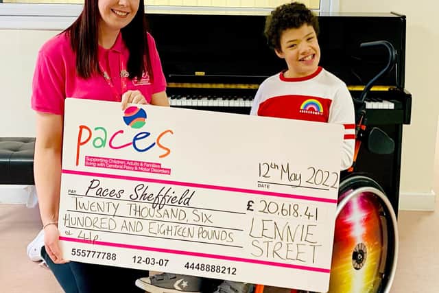Lennie Street raised more than £20,000 for Paces School