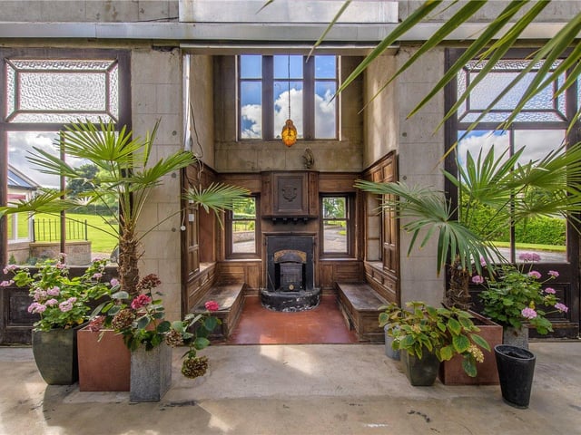 Palm courtyard.