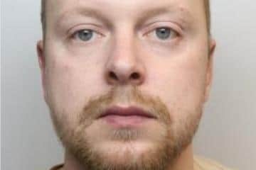 Pictured is Leon Mathias, aged 34, of Stoneridge Lane, Great Houghton, Barnsley, who was found guilty of murdering his nine-week-old baby son Hunter Mathias.