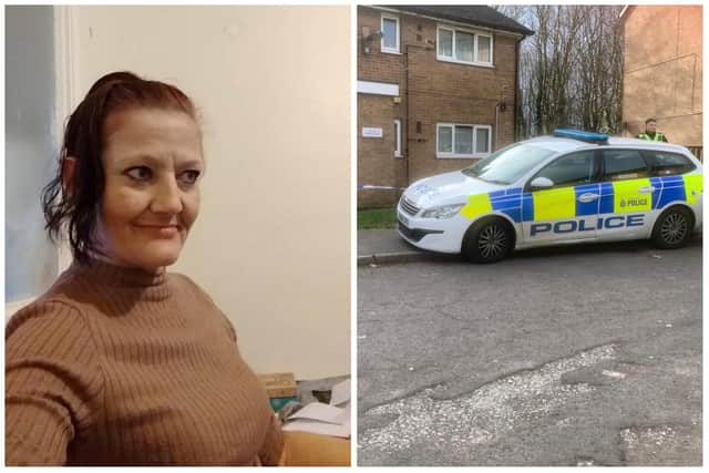49-year-old Sarah Brierley (pictured) was found dead inside a property in Skelton Close, Woodhouse, shortly after 8am on Monday morning (February 20, 2023).