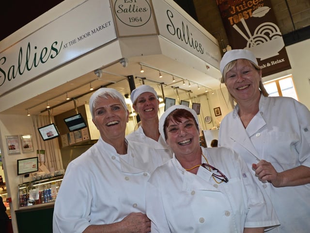 Sallies cafe at the Moor Market food hall in Sheffield city centre is another proud holder of an Elite five-star hygiene award. Staff are pictured here in 2017