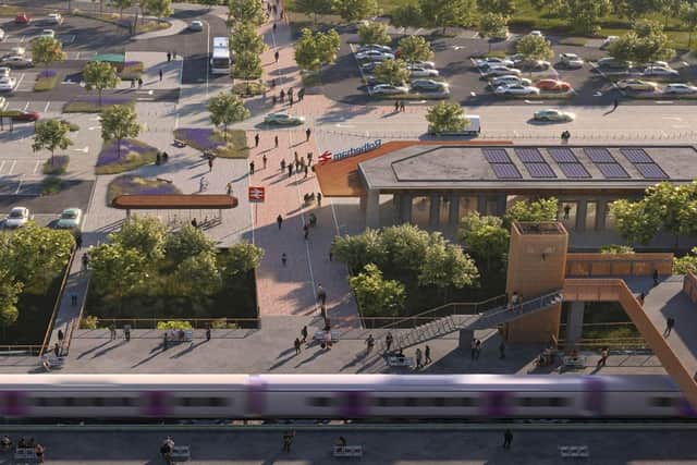 Plans to create new employment buildings, a multi-storey car park and hundreds of homes around Rotherham’s proposed mainline rail station have moved a step closer.