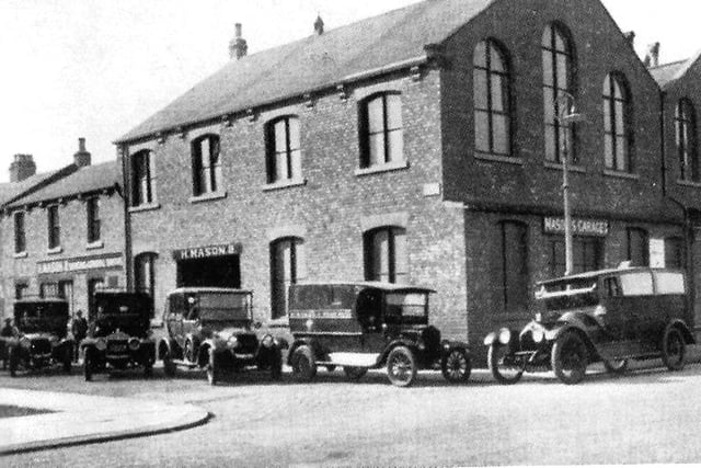 Mason's garage in Park Road in 1928. Photo: Hartlepool Library Service.