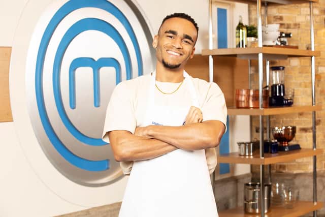 Comedian Munya Chawawa, who graduated from the University of Sheffield with a first class degree in 2014, is one of the contestants in this year's Celebrity MasterChef (pic: BBC/Shine TV)