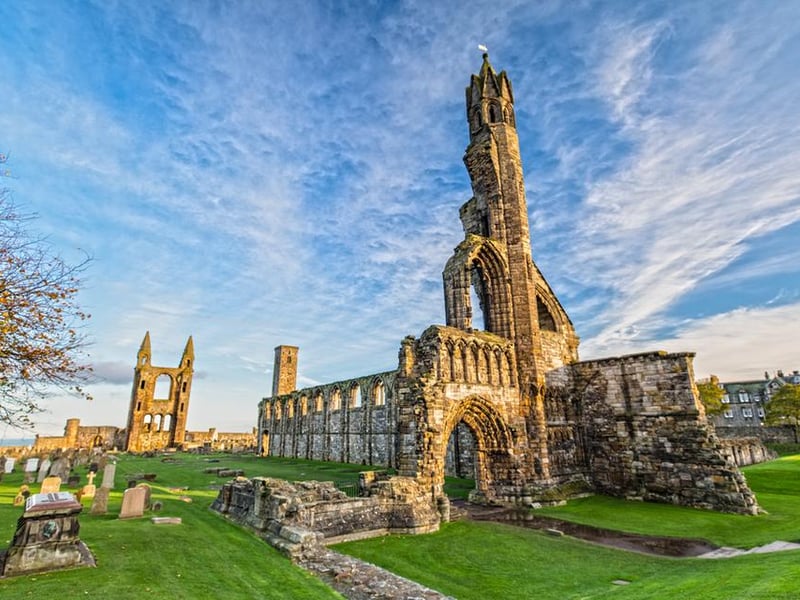 Built in 1158, only the remains still stand of Scotland’s largest and most impressive medieval church, with the ruins indicating it once stood at 390ft in length. It is open again from late April.