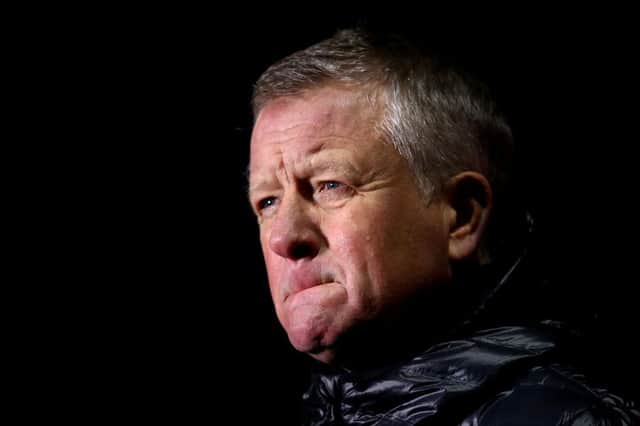 Sheffield United boss Chris Wilder celebrated his first three points of the season against Newcastle. (Photo by Michael Steele/Getty Images)