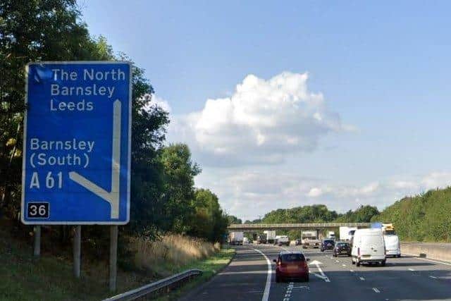 The M1 between junction 36 and junction 37 was closed in both directions yesterday following the discovery of a suspicious-looking package