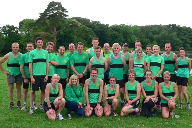 The Worksop team gather ahead of a Notts Summer League race, which was held over a new five mile course at Newstead Abbey.