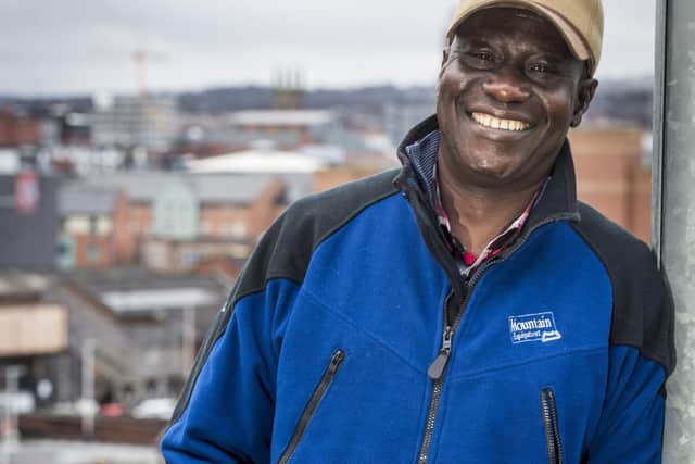 Maxwell Ayamba who runs Sheffield Environmental Movement to educate children on environmental issues