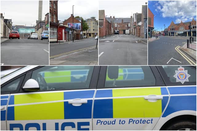 Some of the Sunderland locations where most crime was reported to Northumbria Police during July.