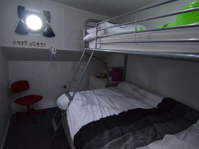 This three-bed houseboat in Bursledon is on the market for £169,950.