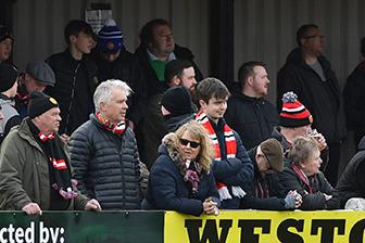 The away end was busy too with FC United of Manchester well supported.