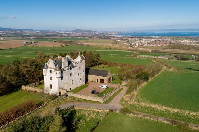 The castle has panoramic views towards Edinburgh, overlooking the Firth of Forth and towards the Lammermuir Hills.
